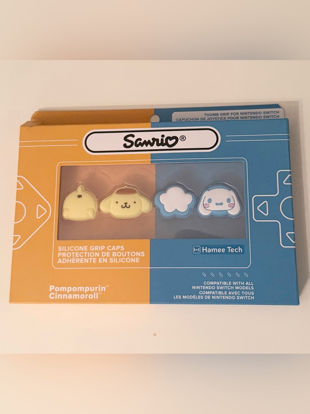 Sanrio silicone grip caps pompompurin cinnamoroll